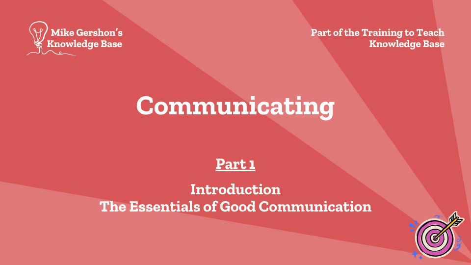 Communicating – Part 1