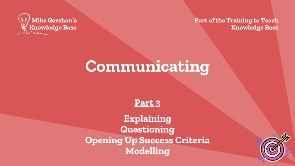 Communicating – Part 3